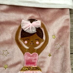 Cynthia Rowley Kids Christmas Stocking Pink Velvet 22 Inches Ballerina